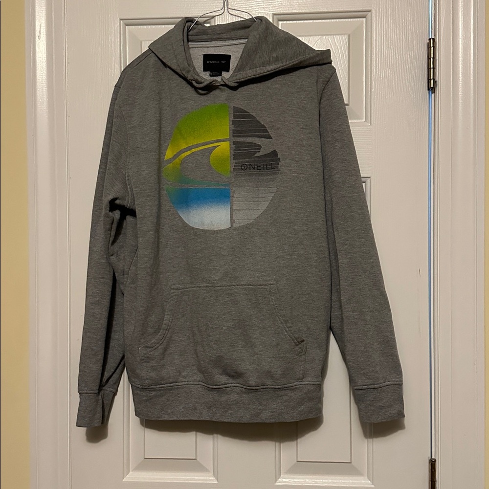 O'Neill Gray Hoodie with Colorful Graphic